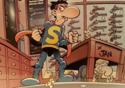 Imagen de un cómic de Superlópez. 